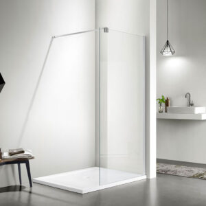 Painel de duche fixo para casa de banho - MILÃO - 100cm, Cromado