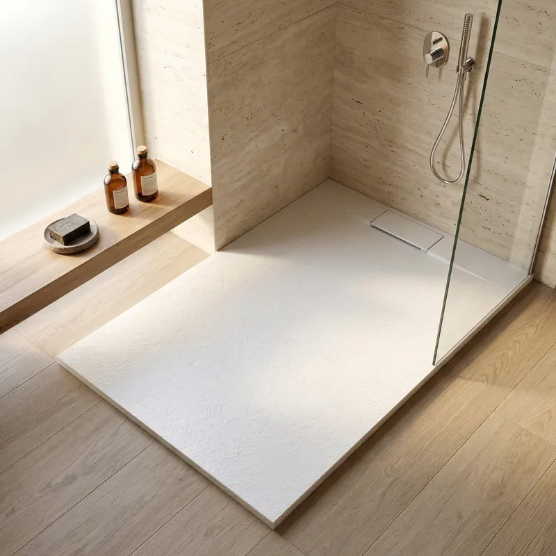 Base de duche para casa de banho modelo braga cor branca.