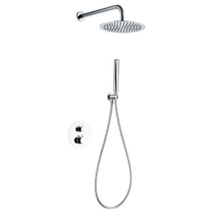 Duche de embutir termostático c/ chuveiro de mão - SÉRIE NAPOLES