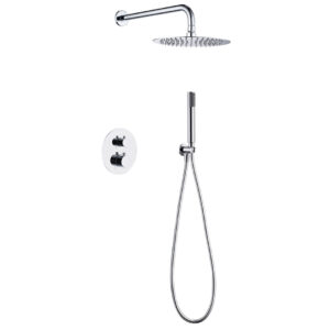 Duche de embutir termostático c/ chuveiro de mão - SÉRIE MONZA