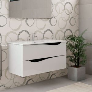 Móvel de casa de banho suspenso com lavatório ROYAL