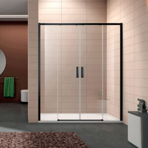 Frontal de duche com 2 portas fixas e 2 móveis - VENEZA