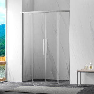 Frontal de duche com 2 portas fixas e 2 móveis - SIENA