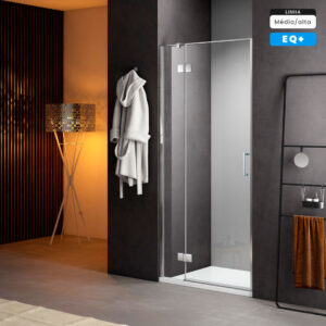 Frontal de duche com porta de abrir - FLORENÇA