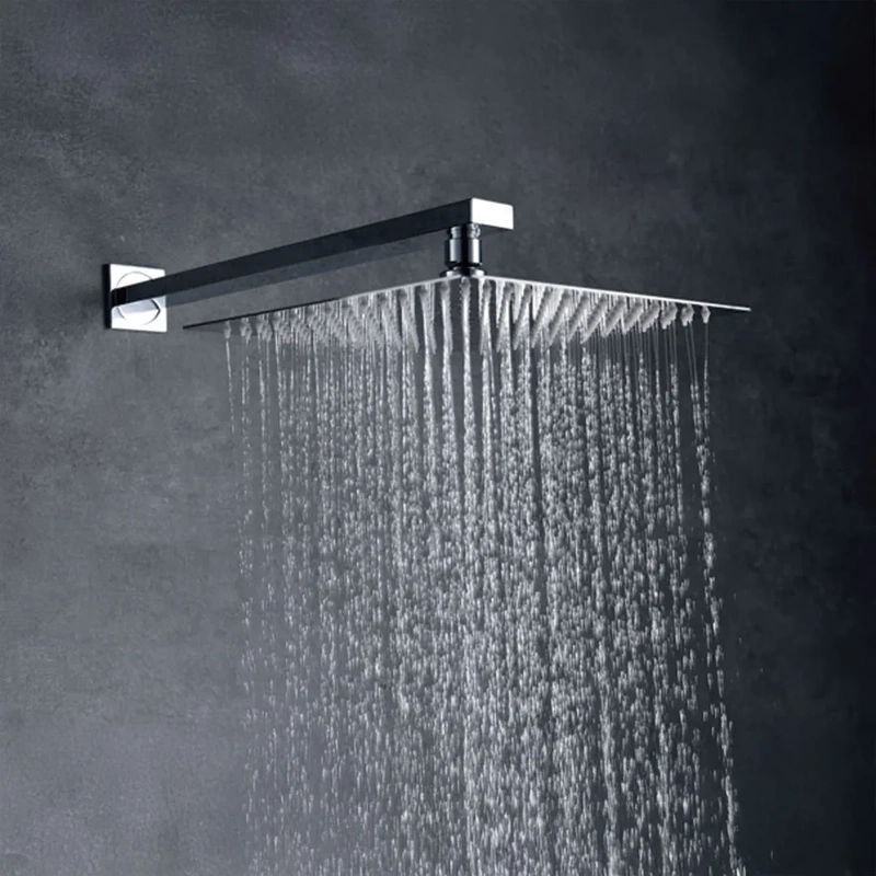 Chuveiro de embutir na parede cromado modelo suecia