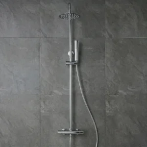 Conjunto de duche para casa de banho modelo napoles cor cromado