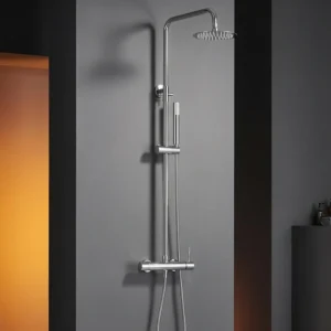Conjunto de duche para casa de banho modelo monza cor cromado