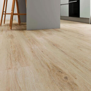 Pavimento vinílico SPC flutuante com isolamento térmico e acústico cor ROBLE