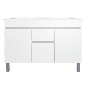 Móvel com pés PRIRIS 120cm branco + Lavatório