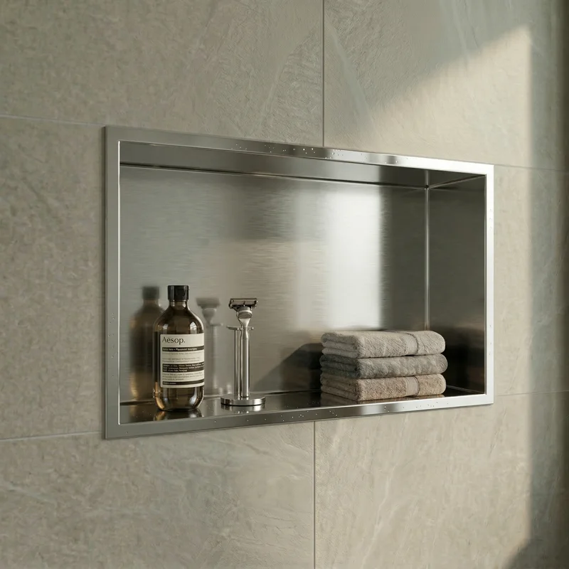 Nicho para casa de banho sem led inox 60cm