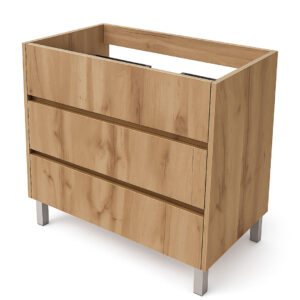 Móvel com pés e 3 gavetas cor hércules - ALBI