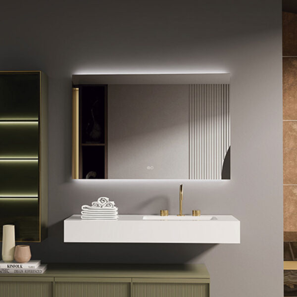 Espelho LED retangular 80x80cm c/ desembaciador - CARINA