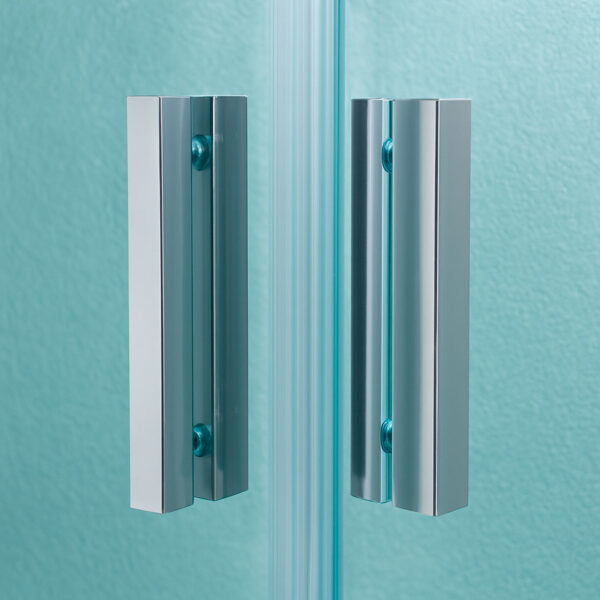 Cabine de duche abertura de canto perfil cromado - TRENTO - Image 2