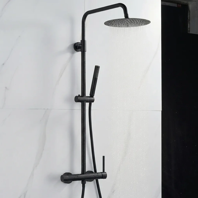 Conjunto de chuveiro para casa de banho modelo nantes cor preto