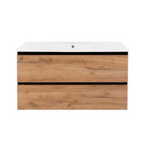 Móvel suspenso NEW MODULAR 80cm cor artisan + Lavatório