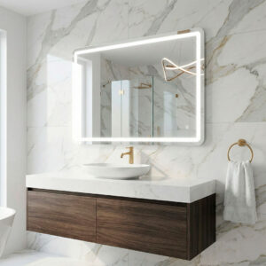 Espelho LED retangular 80x60cm + desembaciador - BORDEAUX