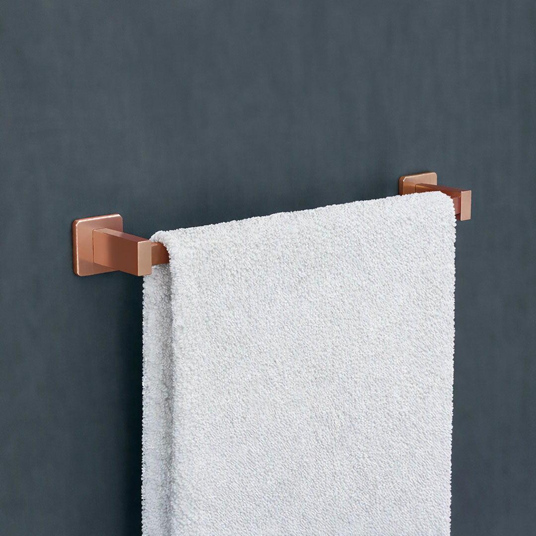 Technic toalheiro 40cm ouro rosa -MEDIMEX