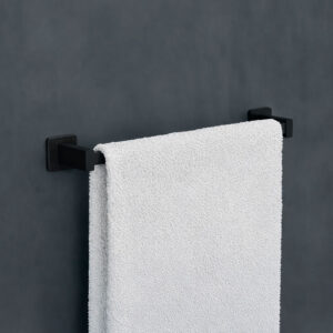 Technic toalheiro 40cm preto mate -MEDIMEX