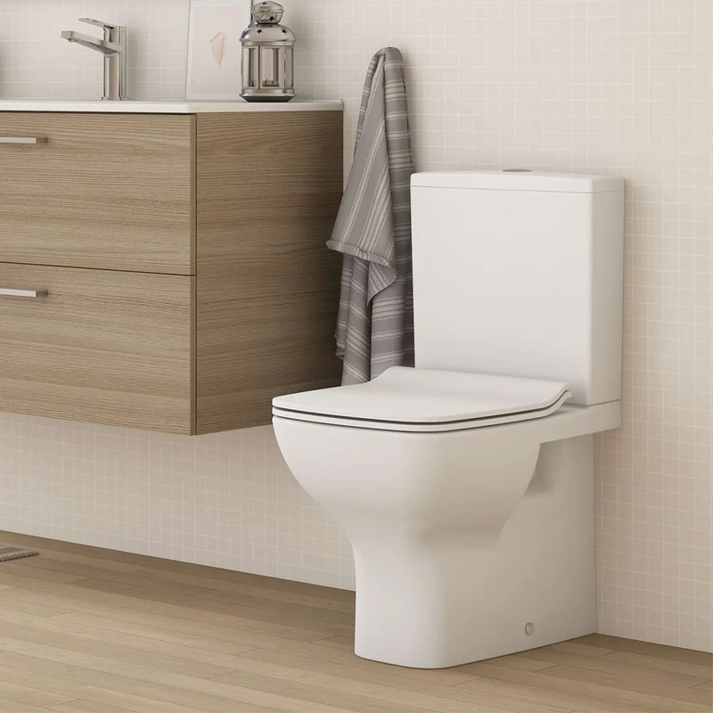 Sanita compacta cor branca com tampo e tanque modelo pop square