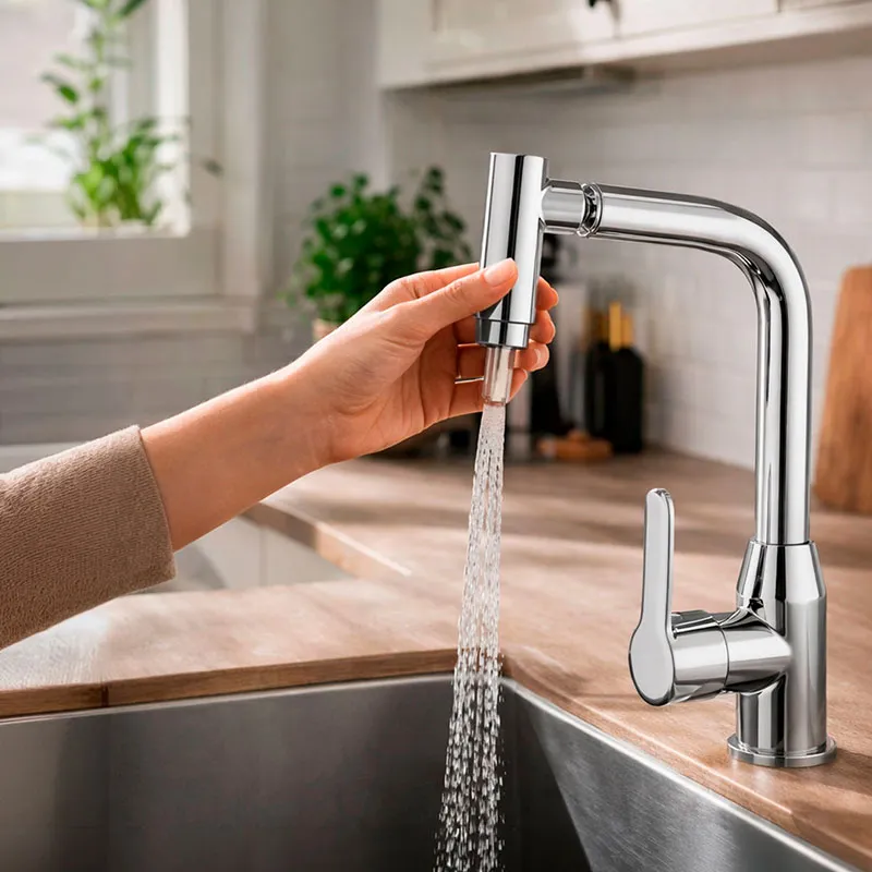 Torneira de cozinha para bancada modelo sun cor cromado