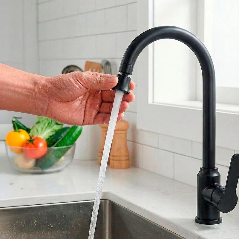 Torneira de cozinha para bancada modelo zap cor preto