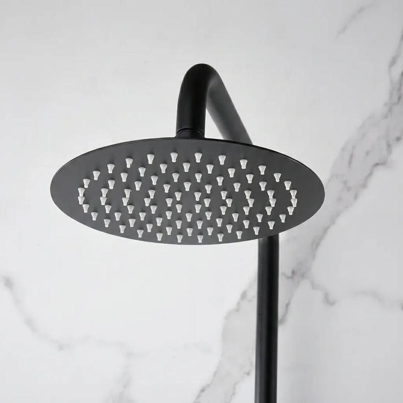 Conjunto de duche para casa de banho modelo napoles cor preto mate