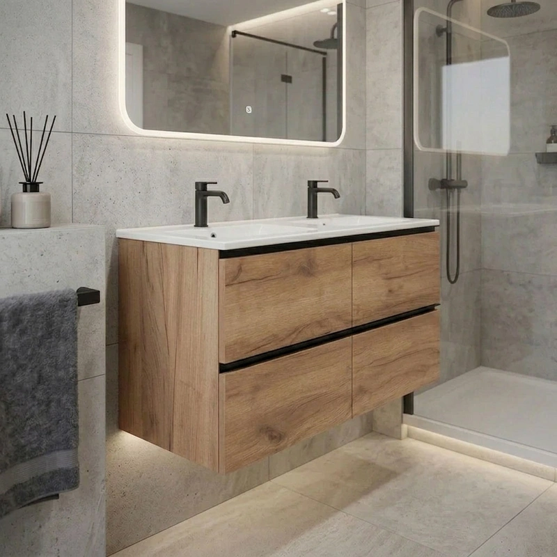 Movel de casa de banho new modelar 150cm cor artisan